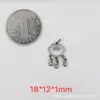 295-330 Colgante de Borla de Plata Antigua Retro de Shanxi Accesorios DIY Pulsera de Plata Sanqi Pulsera con Cuentas Adornos Wenwan Accesorios