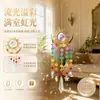Pingente Pegador de Sol de Cristal Colorido Sol Lua Refração da Luz Solar Arco-Íris Ornamento para Pendurar na Janela de Casa Fonte Transfronteiriça