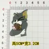 Accesorios para Zuecos DIY Tom y Jerry Flor para Zapato Hebilla de Zapato de Goma Suave Hebilla Decorativa Parche para Funda de Teléfono Móvil