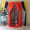 Cortina de Tecido de Seda de Gelo Perolada Tecido de Seda de Gelo Gaze de Casamento Tecido Decorativo Tecido de Palco Fundo Gelo Espesso