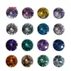 Piedras de Zirconia Redondas de Colores 5A con Base Puntiaguda, Ocho Corazones Ocho Flechas, Circonita Cúbica Verde, Azul, Roja Piedras Sueltas, Venta al Por Mayor Transfronteriza de Gemas de Fábrica