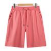 Pantalones Cortos de Algodón Terry Moda Callejera Primavera y Verano 2024 para Hombres y Mujeres, Casual Sueltos Color Sólido de Cinco Puntos Venta al por Mayor Retro Tendencia Marca