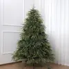 Novo produto transfronteiriço: Árvore de Natal Mista Pe+Pvc Folha de Salgueiro Bicolor com Pinhas Grandes, Luxuosa e Densa, com Luzes, para Decoração de Janela
