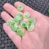 Pulseira de colar com contas de ábaco, contas de jade com furo grande e flor flutuante de jade, contas de jade espalhadas, contas de ábaco rosa, violeta e verde