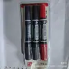 Loja de Departamentos Two Yuan Atacado Marcador Preto à Base de Óleo Caneta de Cabeça Grande Cabeça Grossa Grande Capacidade Impermeável Marcador de Duas Cabeças