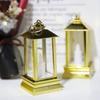Lanterna Pônei Estilo Europeu Retrô a Óleo Halloween Mini Lanterna de Vento Vela Eletrônica Luz de Atmosfera Luz Noturna Ornamentos Atacado