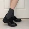 Sapatos Mary Jane estilo retrô, com sola grossa e bico redondo para mulheres, nova coleção de outono 2026, com design de laço, casuais e versáteis, adequados para uso diário e para ir ao trabalho.