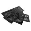 Armario rectangular de malla transpirable de aleación de aluminio con orificio transpirable y rejilla de disipación de calor para armario de zapatos y malla transpirable con orificio de ventilación.