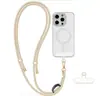 Cordão para Celular 6mm, Alça de Pescoço, Alça Transversal, Fivela de Couro Ajustável, Corda Trançada, Personalizável com Etiqueta, Alça para Capa de Celular
