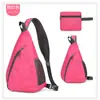 Bolsa de Pecho Plegable para Exteriores para Hombres y Mujeres, Ligera, Empacable, Bolso Cruzado de un Solo Hombro, Repelente al Agua, Mochila Deportiva para Viajes, Personalizable