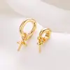 18 Accesorios de Colgante de Perla Dorada Chapada en Cobre Accesorios de Colgante Vacío Universales Colgante de Abeja de Jade Cera de Abeja Simple Combinable con Todo