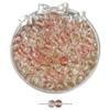 8mm de vidro gelo transparente dupla talão de tinta florescendo contas de ouro DIY artesanal colar pulseira jóias acessórios contas soltas