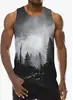Directo de Fábrica Transfronterizo Nuevo Chaleco sin Mangas para Hombre Casual Holgado Talla Grande Estampado Digital 3D
