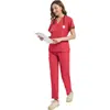 Shopee Malásia Uniforme de Manga Curta para Lavar as Mãos Absorvente de Suor Uniforme para Equipe Médica Uniforme de Enfermeira de Clínica Roupa de Trabalho Médica