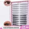 Pestañas Postizas Belleza Barbie Giradas y Cónicas Gato Ojo de Manga de Gran Capacidad con 12 Filas de Girasol Natural Realista Alta Densidad