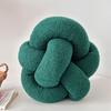 Estilo Moderno Simple Tejido a Mano Puro Cachemira Nudo de Bola Simple Almohada Almohada Decorativa para Sofá Almohada Almohada