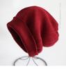 Placa de luz de rede dupla face camada dupla espessada gorro simples de lã outono e inverno proteção de orelha quente chapéu de malha moderno para homens e mulheres