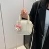 Bolsa de mão estilo coreano feminina 2025 primavera nova chegada bolsa transversal de ombro único elegante têxtil mini bolsa feminina