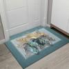 Felpudo de estilo europeo para puerta de entrada, hogar, cocina, sala de estar, baño, antideslizante, para dormitorio, recortable