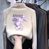 Y2314# camiseta de manga larga para niña otoño e invierno camiseta interior nueva de otoño para niños camiseta de dibujos animados estilo occidental de otoño moda