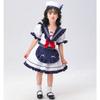 Traje de Empregada Transfronteiriço, Uniforme de Empregada, Role-Playing Anime Japonês Estilo Marinho Menina Doce Lolita Roupa Pai e Filho