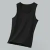 Chaleco de Modal para Hombre Verano Delgado Seda de Hielo Sensación Fresca Top sin Mangas Antibacteriano Antiácaros Sudadera Deportiva Secado Rápido Camiseta sin Mangas