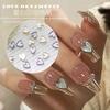 Unha Beleza Fritillary Joias Amor Unha Metal Edge Diamante Magic Shell Stone 2023 Novos Acessórios Internet Celebrity
