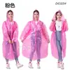 Capa de Chuva Descartável PE Espessa Nova para Adultos com Fivela Poncho à Prova de Tempestade de Corpo Inteiro Portátil com Capuz para Caminhada ao Ar Livre