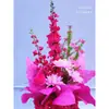 Accesorios de boda arreglo floral de suelo flor phalaenopsis decoración de salón de bodas arreglo floral arte floral decorativo arreglo floral de pasillo