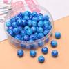 Cuentas de Porcelana Descascarillada Triturada de Jade de Vidrio de 8 mm Accesorios de Cuentas para Pulsera DIY Hechas a Mano Cuentas Esmaltadas Pintadas a Mano con Graffiti