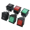 Botão Interruptor Basculante KCD4 16A250V Botão de Liga/Desliga de Alta Potência Soldador Interruptor Basculante de 4 Pinos Sem Luz