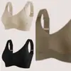 Ropa Interior Transfronteriza Xiyin Sin Costuras Micro-Escultura Levantamiento Soporte Suave Tirantes Anchos para Mujeres con Senos Grandes Mostrando Talla Pequeña Sin Aros Empuje Hacia Arriba Talla Grande