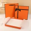 Nueva Bufanda Creativa de Tinta Caja de Regalo Bufanda Ropa Bronceado Caja Portátil Exquisita Cubierta Cielo y Tierra Traje Caja de Regalo