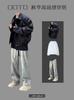 24 Nova Primavera e Outono Terno Completo de Obras Conjunto de Roupas Masculinas com High Street Jeans Marca de Moda Manga Comprida Casual