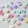 Peças de Flor em Forma de Contas de 18mm Aplique para Vestido de Casamento Roupas de Bebê Acessórios de Cabelo Chapéu Flor Decorativa DIY Acessórios para Roupas