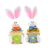 Easter nuevo conejito Espantapájaros adornos infantiles creativos hechos a mano pequeño animal muñeco hogar exterior colgante