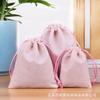 Bolsa de franela con cordón ajustable, bolsa de joyería de tela flocada, bolsa de embalaje de regalo, bolsa de almacenamiento de auriculares