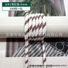 Cuerda redonda de poliéster y algodón de 5 mm de colores para cordón de ropa y equipaje, cuerda trenzada con núcleo de poliéster estampado, en stock, venta al por mayor