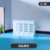 Materiales para modelo de mesa de arena para interiores DIY, plano de casa en miniatura, varios tamaños de muebles en miniatura, incluyendo mesas y sillas, escala 1:50