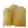 Capa de Tecido para Arco com Carimbo Dourado Transfronteiriço para Festa de Banquete de Casamento Decoração de Fundo de Aniversário Tela de Tecido Capa de Tecido para Arco Semicircular
