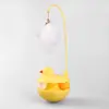 Juguete para gatos tipo vaso, palo con plumas para gatos, bola de hierba gatera con plumas, juguete para morder gatos, teaser automático para gatos, dispositivo de autoentretenimiento tipo vaso para gatos