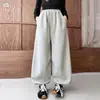 Pantalones para Niñas 2026 Otoño Nuevo Estilo Niños Medianos y Grandes Pantalones de Pierna Ancha de Lunares Pantalones Deportivos Casuales Pantalones de Chándal para Estudiantes