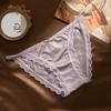 Nova Sexy Lace Light Luxo Cetim Algodão Virilha Lace Girl Underwear Atacado Roupa Interior Feminina Macia e Confortável
