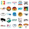 50 Pegatinas de Graffiti de Salto en Paracaídas Personalizadas Transfronterizas Creativas Deportivas Extremas Decorativas para Taza de Agua Monopatín Equipaje