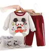 Traje para Niños Primavera y Otoño 2026 Nuevo Sudadera de Dibujos Animados para Niños Ropa de Otoño Conjunto Casual de Dos Piezas de Manga Larga para Bebé