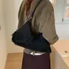 Bolso de Gran Capacidad para Debajo del Brazo para Mujer 2025 Nuevo de Moda Retro para Viajar Bolso de Hombro de Gamuza Bolso Tote Casual