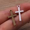 2 Colores 13*27mm DIY Aleación Accesorios de Joyería Mini Colgante Geométrico Doble Cara Más Charm