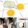 Fresco e fresco laranja limão pedaços Harajuku estilo brincos brincos pingente coreano temperamento simples feminino
