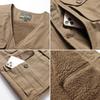 Colete de lã de cordeiro personalizado logotipo impresso outono e inverno equipe de trabalho roupas colete personalizado forrado de lã ferramentas grossas plus size colete