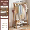 Perchero de Pie para Dormitorio, Colgador de Ropa de Madera para el Hogar, Perchero Simple de Interior para Ropa y Sombreros, Estante de Almacenamiento